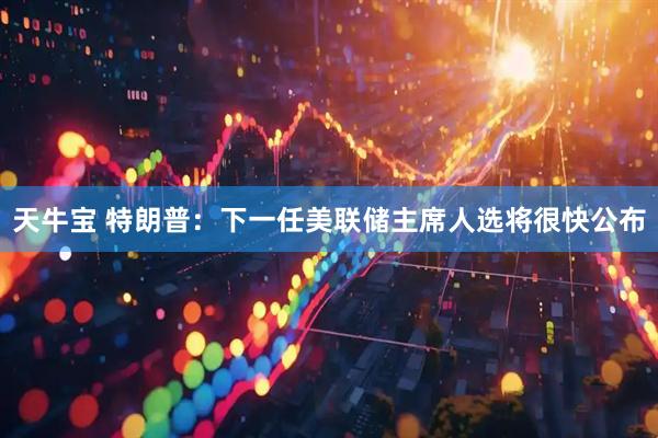 天牛宝 特朗普：下一任美联储主席人选将很快公布